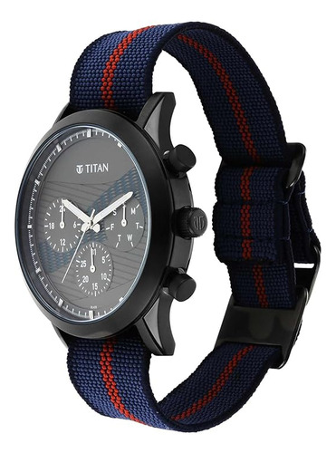 Reloj Analógico Titan Para Hombres Con Esfera Gris