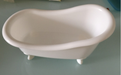 Mini Banheira Decorativa Para Colocar Acessórios- Plástico
