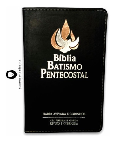 Bíblia Batismo Pentecostal Pjv Luxo Cr Preta