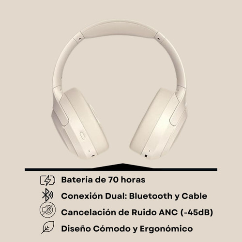 Audífonos Bluetooth Anc Enc Larga Duración Langsdom Hbn07