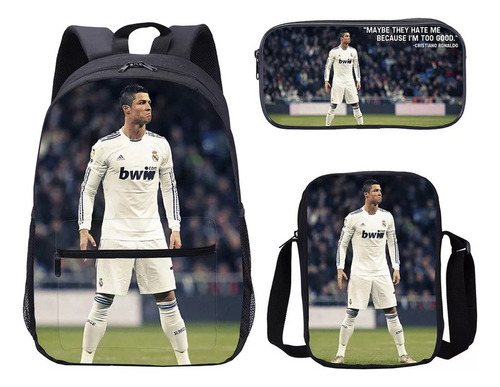 Mochila Escolar Cr7 Mochila De  Cristiano Ronaldo New