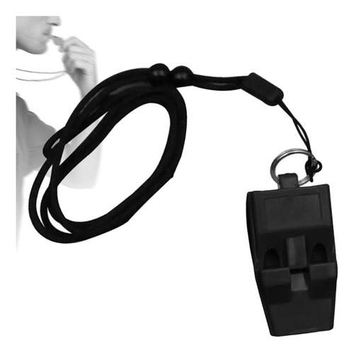 2 Silbato Deportivo, Silbato Con Sonido Fuerte Y Negro