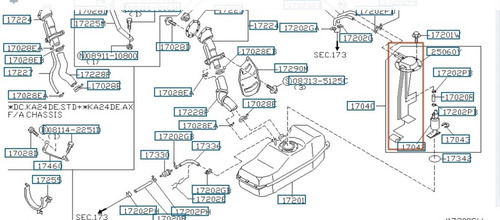 Flotante Combustible Sensor Nissan Frontier D22