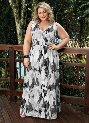 Vestido florido para gordinha cheap