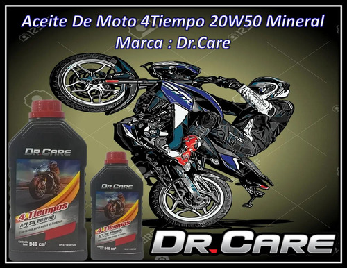 Aceite De Moto 4tiempo 20w50 Mineral  Marca : Dr.care 