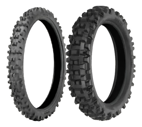 Pneu 80/100-21 + 100/100-18 C/c