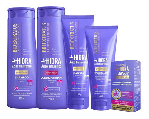 Kit +hidra Bio Extratus Hialurônico Preenchedor 5 Produtos