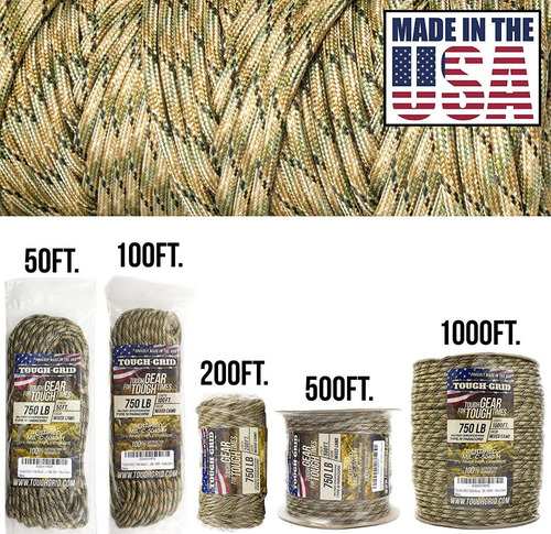 Imagen 4 de 10 de Cuerda Paracord De Nylon De 150 Mts Tough - Grid