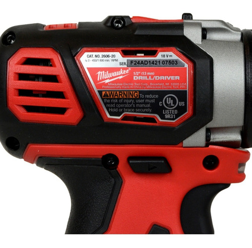Taladro Destornillador 1/2'' M18 + 2 Bat 260622ct Milwaukee Color Rojo Frecuencia 60Hz
