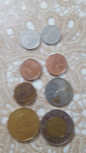Monedas Antigua De Canada Lote De 8 Monedas (Usado)