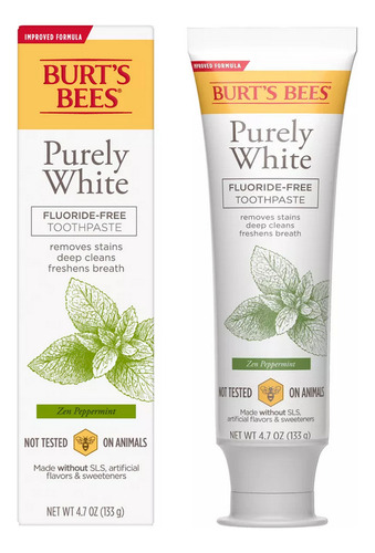 Burt's Bees Purely White Pasta Dental Sin Fluor (133grs)