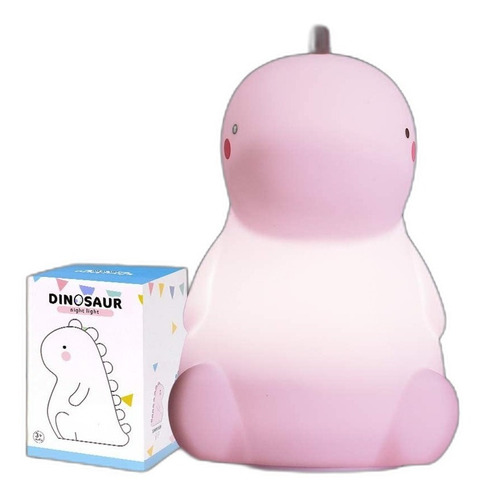 Lampara Dinosaurio Para Niños, Sensor Táctil 7 Colores