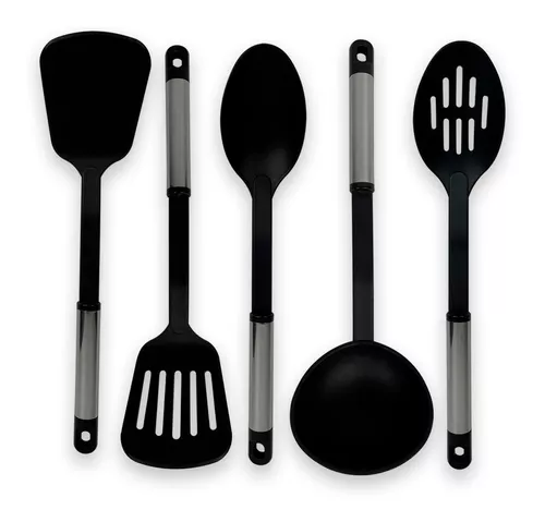 Set X 5 Piezas Utensilios Espatula Cuchara Para Cocina