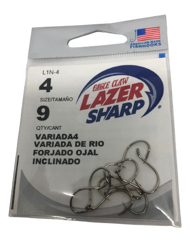 Anzuelos Eagle Claw L1n N4 X9u. Variada Rio Pesca Boga Carpa