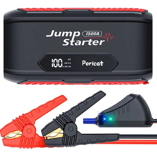 Arrancador De Coche 1500a  Jump Starter. Carga Rapida