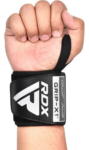 Muñequeras Para Levantamientos De Pesas W2 Rdx Gym Fitness Color Gris