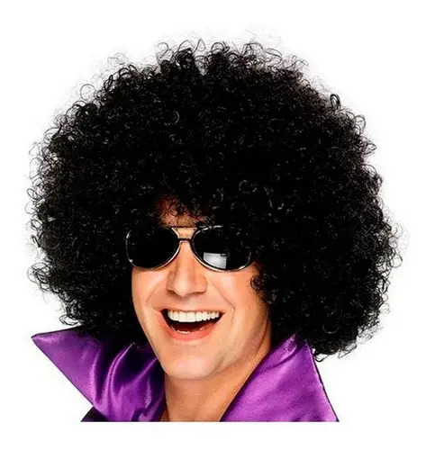 Peruca Black Power Preta Festas F