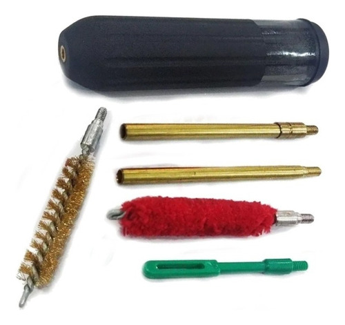 Kit Limpieza Baqueta Pocket 9mm Lubrilina Cepillo Bronce