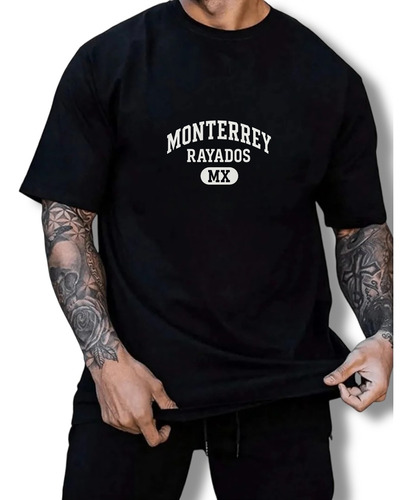 Playera Para Hombre Con Letras Tridimensionales