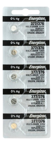 Pila 377 Sr626 De Reloj  Energizer 5 Baterias Pilas Boton