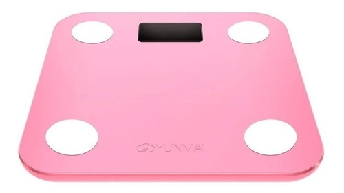 Balança Digital Banheiro De Bioimpedância Yunmai Mini - Rosa Pilhas