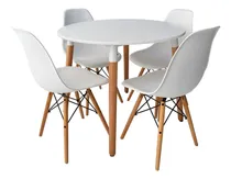 Comprar Combo De Comedor Eames Mesa 90 Cm Sillas Eames Original X 4 