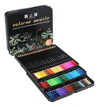Comprar H & B 72 Lápices De Colores De Dibujo Profesionales Trazo Foto