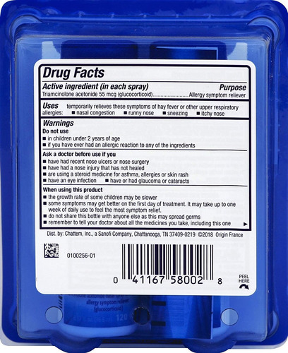 Nasacort Alergia Nasal Spray 24 Horas, 16,9 Ml (2 Botellas),