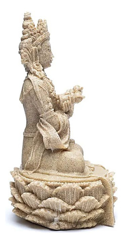 Estatua Buda Con Dorje Y Campanas Buda Adorno 17 Cm