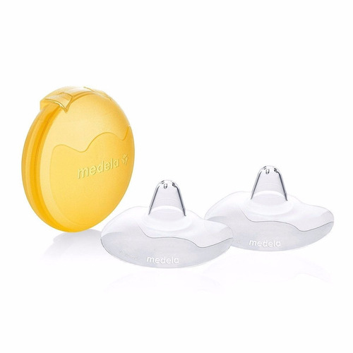 Mamilos De Silicone Contact Medela - 2 Unidades Com Estojo