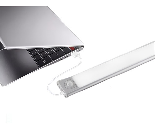 30cm Lámpara Premium 60 Led Barra Luz Sensor Movimiento Casa Blanco