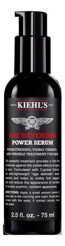Kiehl's Age Defender Power Serum Facial 75 Ml Hombre Momento De Aplicación Noche Tipo De Piel Normal