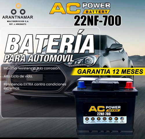 Bataerias  Ac Power  22nf-700amp