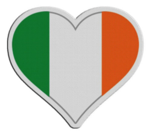 Parche Bandera Corazon Irlanda
