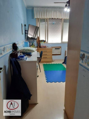 Imagem 24 de 30 de Apartamento Com 3 Dormitórios, 1 Suite, Depêndencia Completa, 1 Vaga, À Venda, 169 M² Por R$ 680.000 - Boqueirão - Santos/sp - Ap10386
