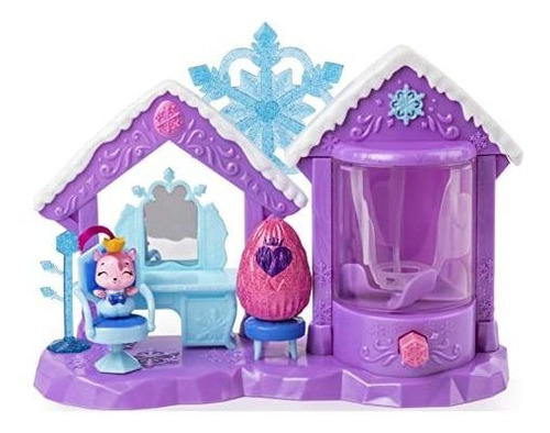 Hatchimals Colleggtibles, Glitter Salon Playset Con 2 Juguet