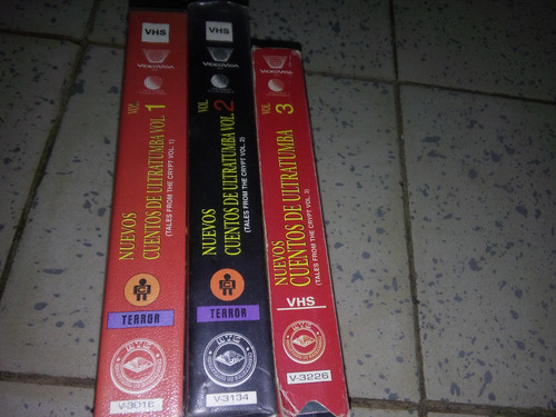 Tales From The Crypt Volumen 1, 2, Y 3 En Vhs Buen Estado (Usado)