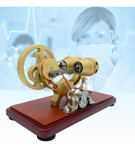 Modelo De Motor Hot Stirling Engine, Modelo Dollar Flywheel