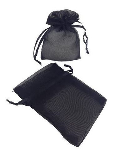 Saquinho De Organza Preto 7x9 - Festas, Lembrancinhas