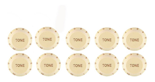 Kit Com 10 Knobs Tone Creme Vintage  P/ Guitarra