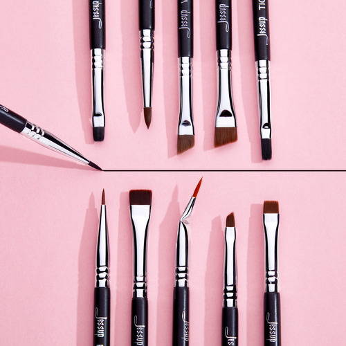 Jessup Juego De Brochas Para Delineador De Ojos, 11 Brochas