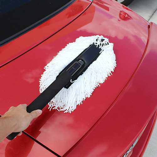 Imagen 3 de 4 de Plumero Auto Car Duster Microfibra Grande 50cm Pack 12un