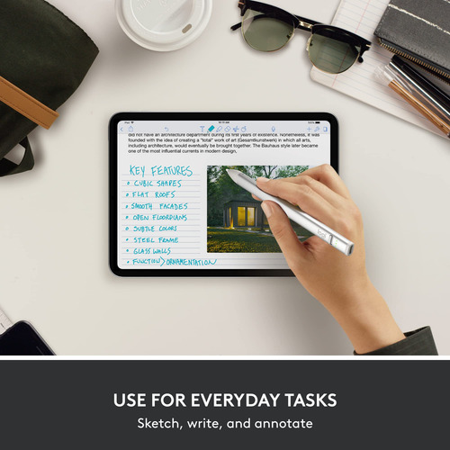 Lápiz Digital Logitech Crayon Para iPad Con Usb-c Plateado