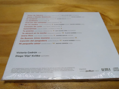 Imagen 2 de 2 de Fragua - Victoria Cedrún - Cd - Nuevo