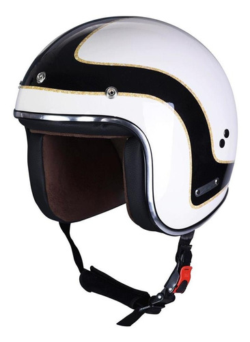 Casco Abierto Moto Scooter Café Race Maya Vertigo