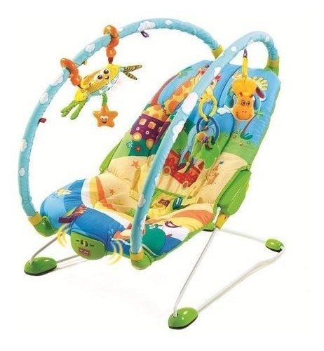 Silla Porta Bebe Tiny Love Bouncer Gimnasio Musical Y Luz Color Océano Infantil