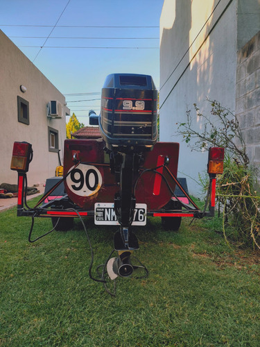 Canobote Ocean Forte Con Trailer + Motor Mercury 9.9 Hp