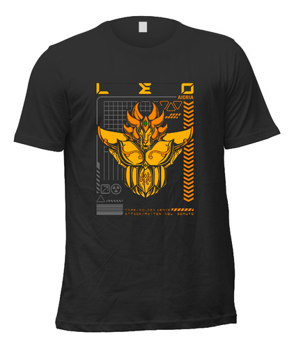 Playera Anime Saint Seiya Caballeros Del Zodiaco Leo A2