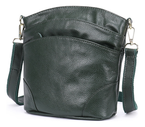 Bolso Bandolera De Cuero Genuino Para Mujer