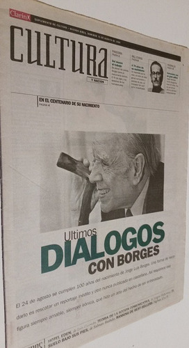 Supl.  Cultura Clarín_1999_últimos Diálogos Jorge L Borges